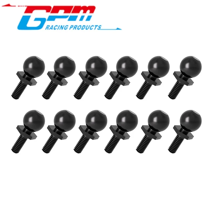 GPM LMB10/PIN  MEDIUM CARBON STEEL BALL HEAD SCREW(M1.4 PIVOT) FOR LOSI 1/24 MICRO-B / 1/28 MICRO-T 2S RC Upgrade