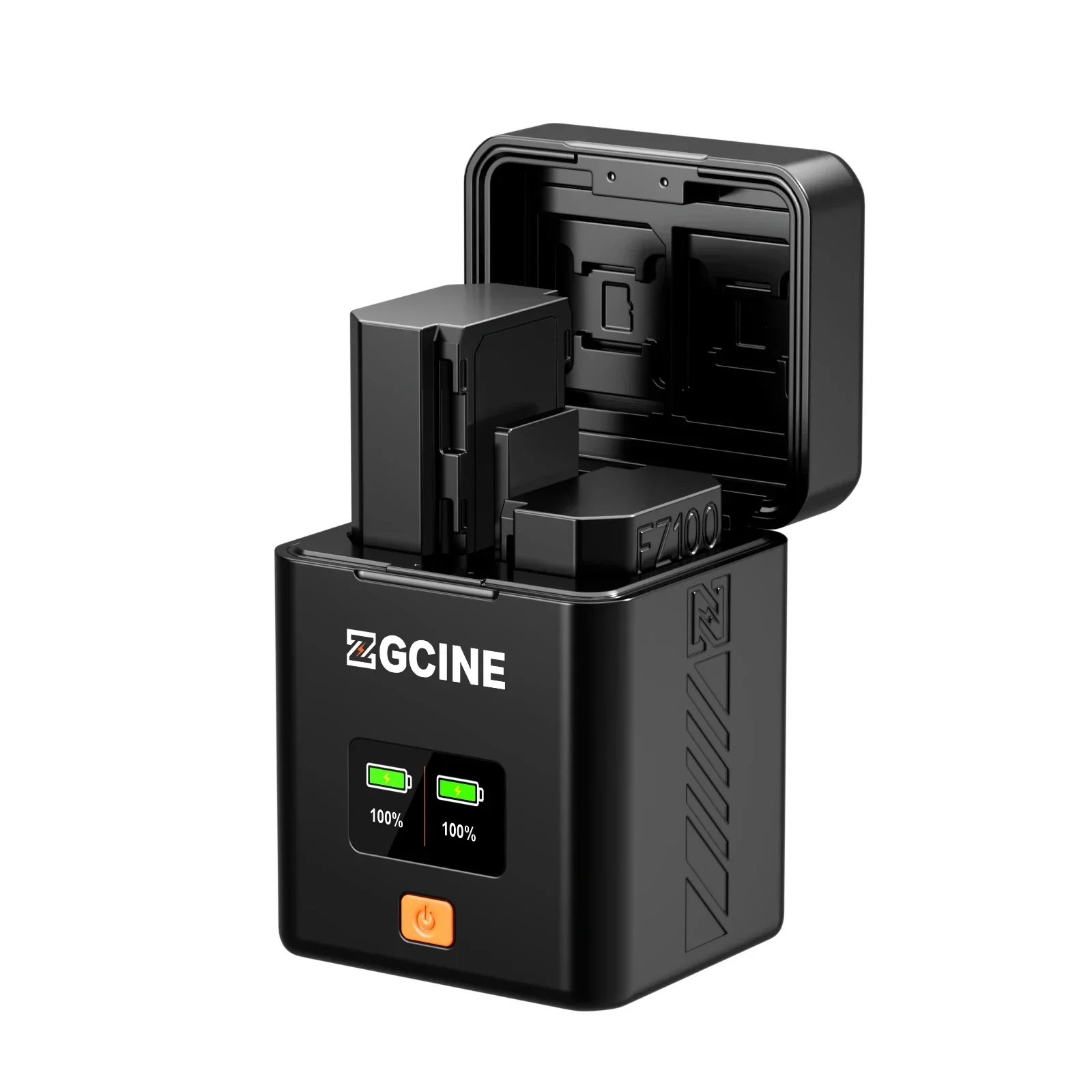 ZGCINE PS-BLK22 Dual Fast CHARGING Case สําหรับ Panasonic LUMIX DMW-BLK22 แบตเตอรี่ชาร์จสมาร์ทแบตเตอรี่ Charger กล่อง SD/TF