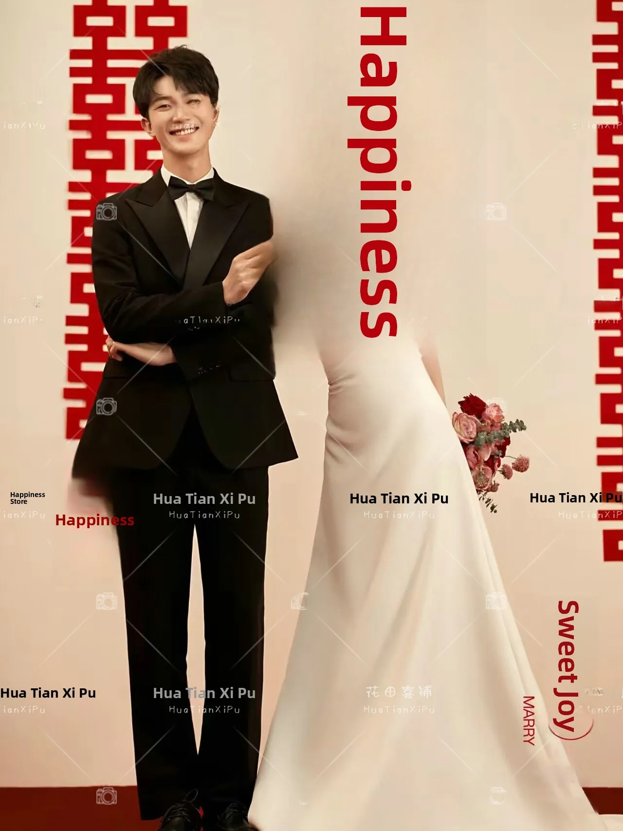 

New Arrival Wedding Dress 2024 Spring Photography Studio Couple Bridal Gown Korean Style Fish Tail Satin Surface Dresses