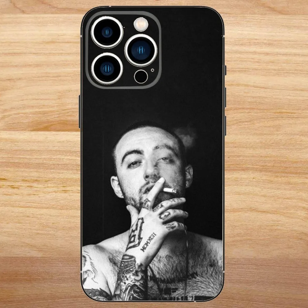 M-Mac M-Miller Rap Singer Phone Case For iPhone15,14,13,12,11,Pro,Max,Plus,Mini,X,XS,XR,8,7,6,S,Plus,SE Soft Black Case