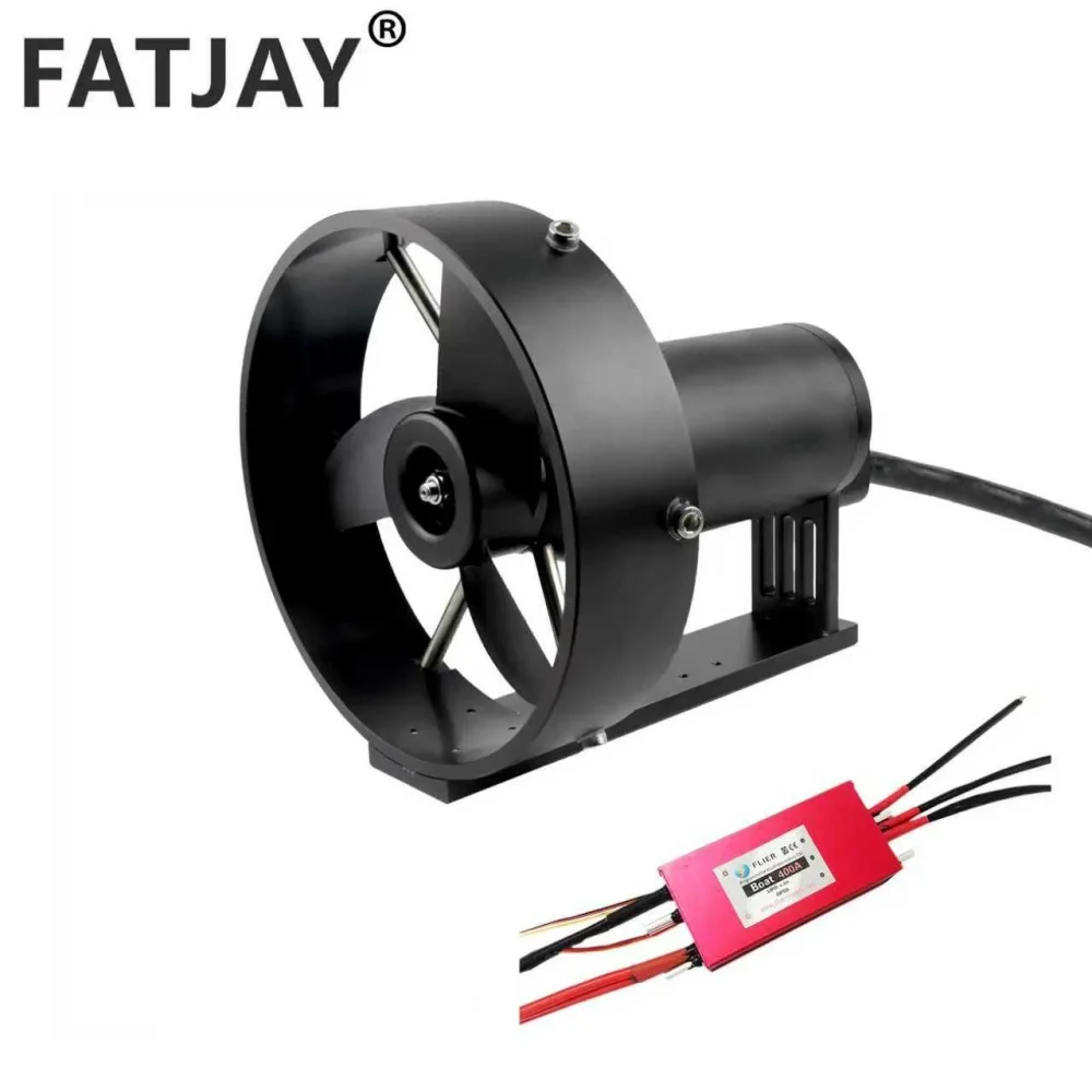 FATJAY 100KG Thrust RC Boat Power System Combo KYI-100T 48V Brushless All-metal Underwater Thruster and 22S 400A ESC