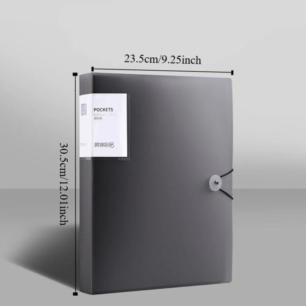 Organizzatore di file A4 per archiviazione da tavolo Cartella di carta per file A4 multifunzionale di grande capacità Porta documenti impermeabile antipolvere