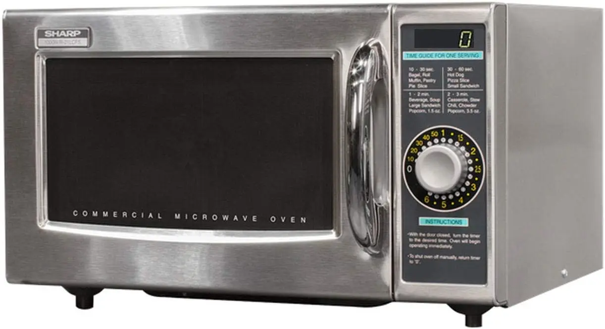 21  Medium Duty Commercial Microwave (Dial Timer, 1000-Watts, 120-Volts) (Update of R-21 ,Silver