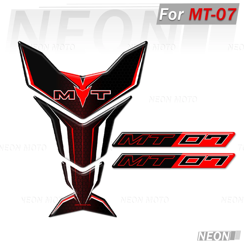 

MT07 Motorcycle Tank Pad decals Fuel Tank pad stickers Fish bone protection Decals For MT-07 MT 07