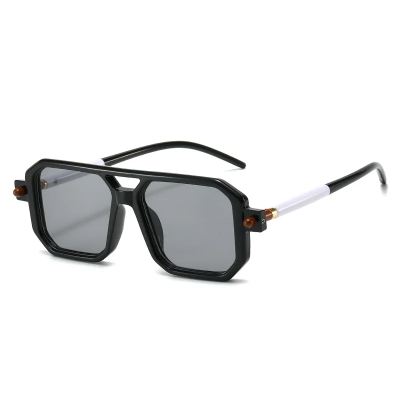 Moda quadrada óculos de sol feminino masculino negrito designer ins blogger recomendar elegante óculos de sol coloridos