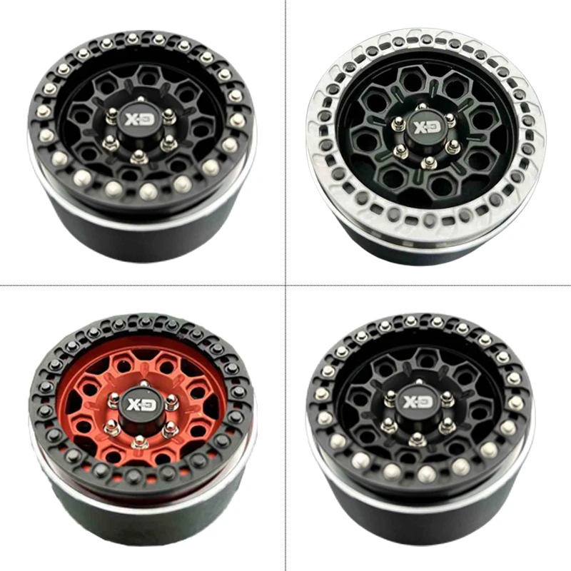 4pcs 2.2 Inches Metal Tire Lock Wheel Hub for 1/10 RC Crawler Car Traxxas TRX4 SCX10