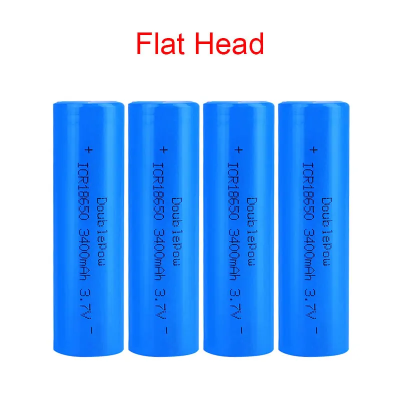 Nieuwe Originele Doublepow 18650 Batterij 3.7V 3400Mah 18650 Lithium Oplaadbare Batterij Voor Zaklamp Etc