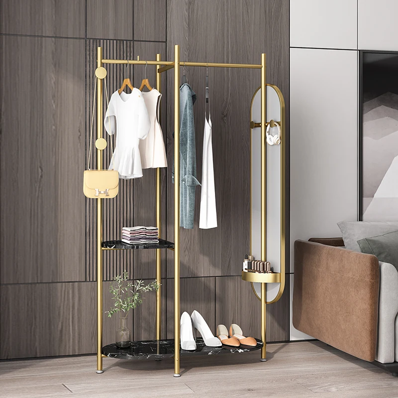 Storage Clothes Hanger Floor Standing Nordic Multifunctional Entrance Coat Rack Modern Hanging Rack Para Ropa Furniture Home