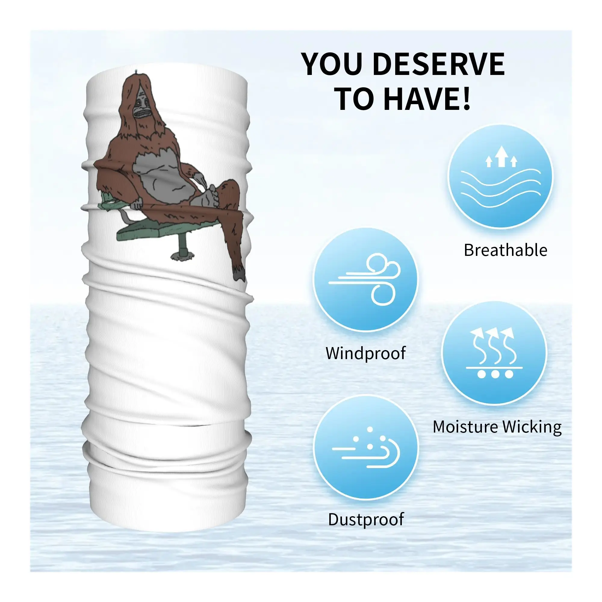 Chillin Sassy the Sasquatch бандана, гетры с принтом, маска, шарф, теплый головной убор для верховой езды, унисекс, для взрослых, моющийся