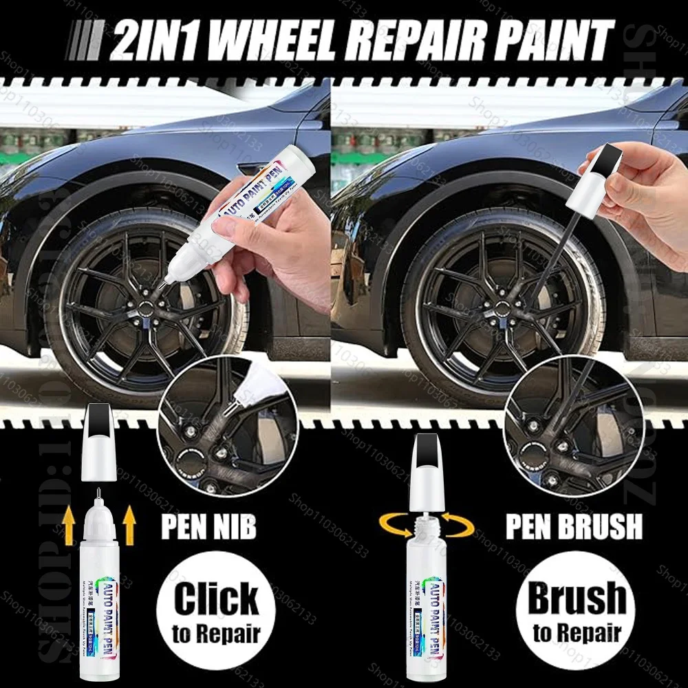 For HONDA E Touch Up Paint Wheel Repair Kit Quick And Easy Wheel Scratch Repair Rim Paint For Car Wheel Repair Grey Silver Black - Image 5