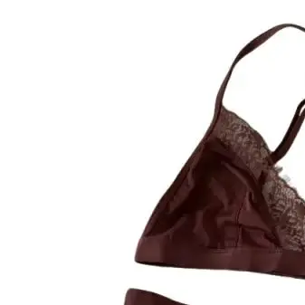 

KUCLUT silk no trace lingerie set no steel ring bra set no sponge eyelash lace girl underwear bra underpants
