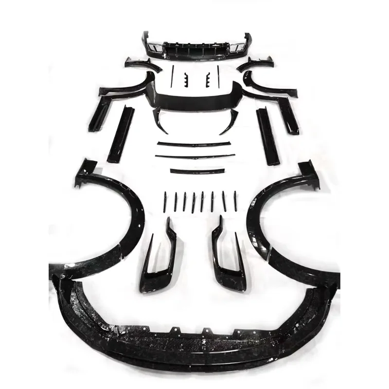 Upgraded MSY Carbon Body Kit Front Lip Rear Lip Wide Body Wheel Brow Tail Spoiler Diffuser