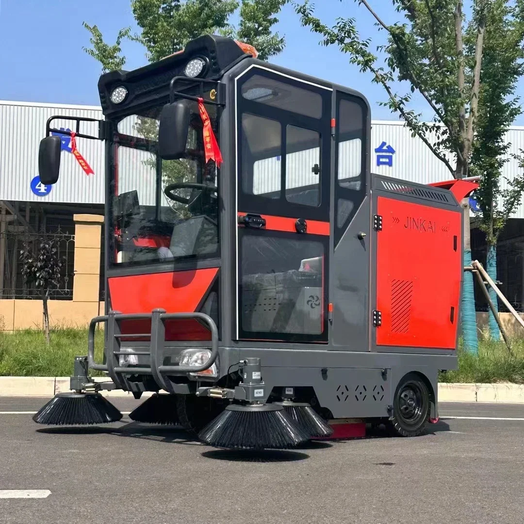 Road Cleaning Machine Battery Floor Scrubber Industrial Electric Multi-functional Floor Cleaning Machine Ride-on Cleaner