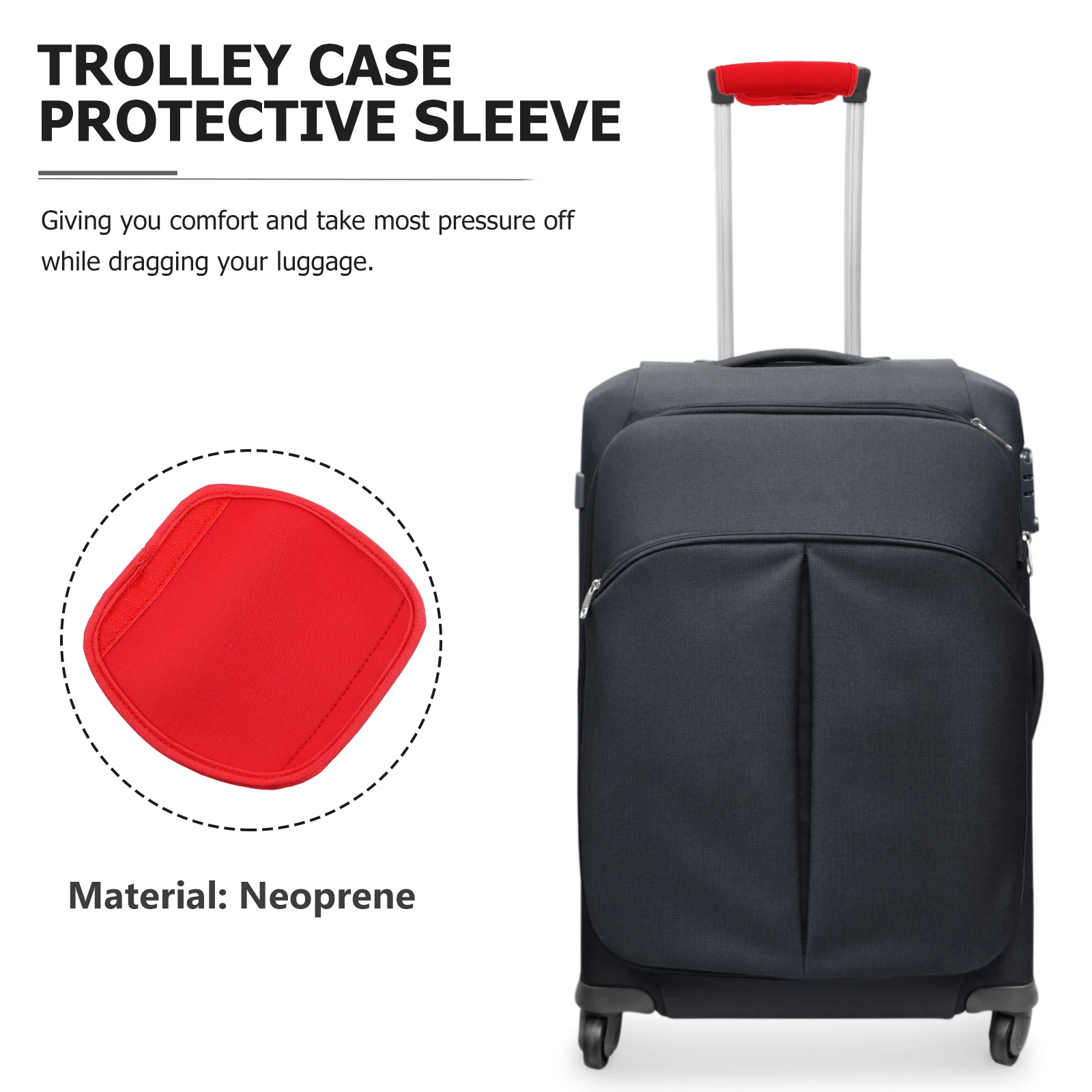 

Traveling Bags Armrest Protector Luggage Handle Grip Supplies Neoprene Suitcase