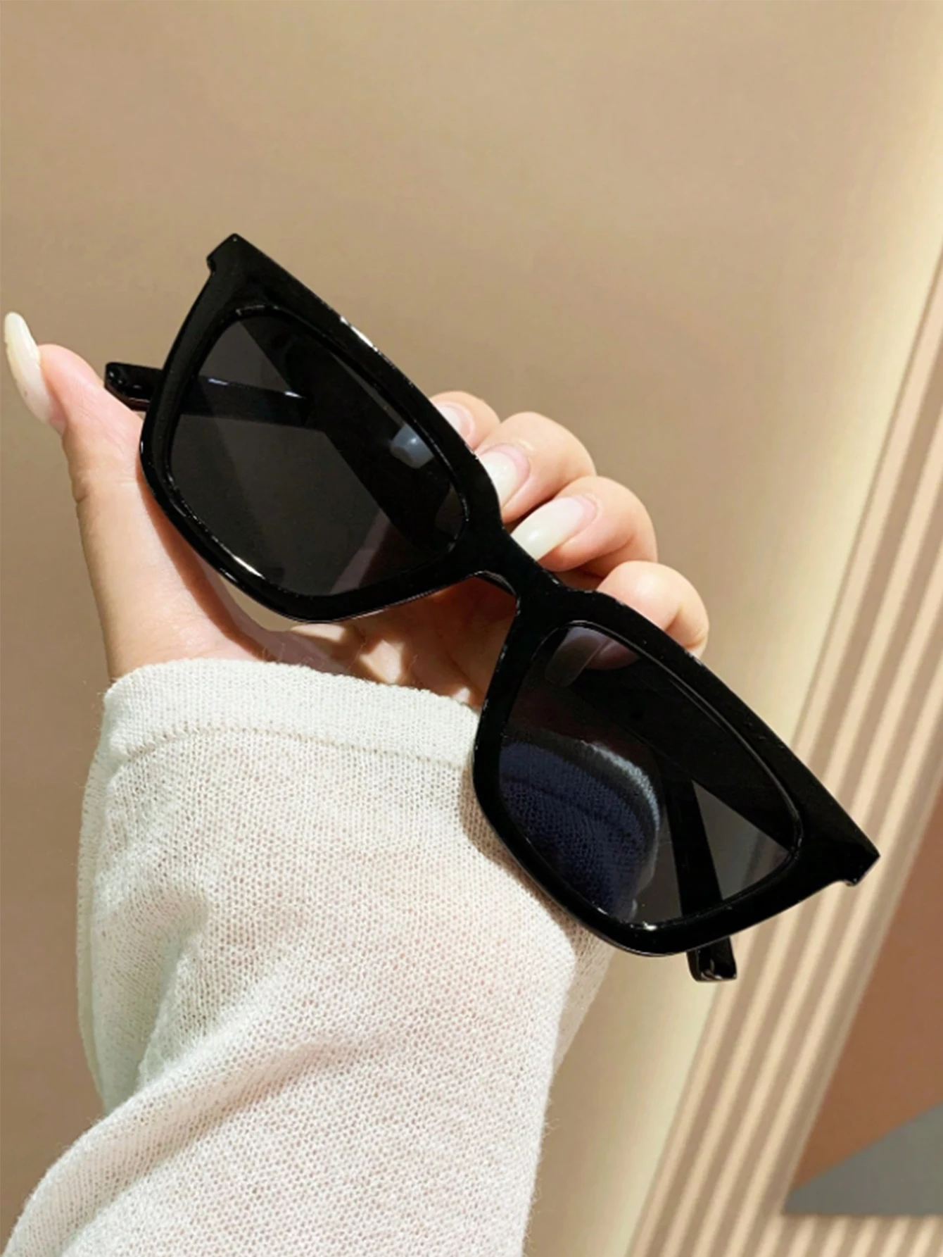 1 Stück europäische und amerikanische Mode trendige Cat-Eye-Rahmen-Sonnenbrille, geeignet für tägliche Fotografie-Accessoires, Urlaub – Detail 2
