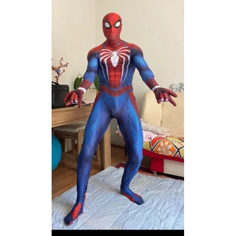 Halloween Spiderman PS4 Game Insomniac Superhero Cosplay Costume Boys Men Bodysuit Zentai Full Body Suit Adult Kids Jumpsuit