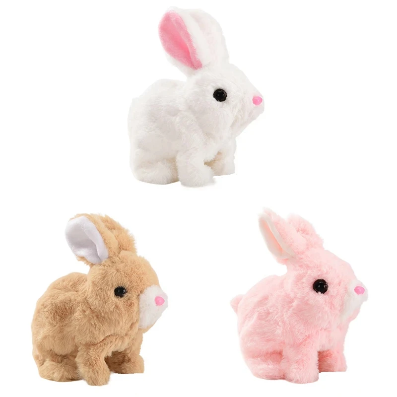 부활절 봉제 장난감, 부활절 전자 인터랙티브 장난감, 토끼, 걷고 말하고 소리와 움직임으로 선물