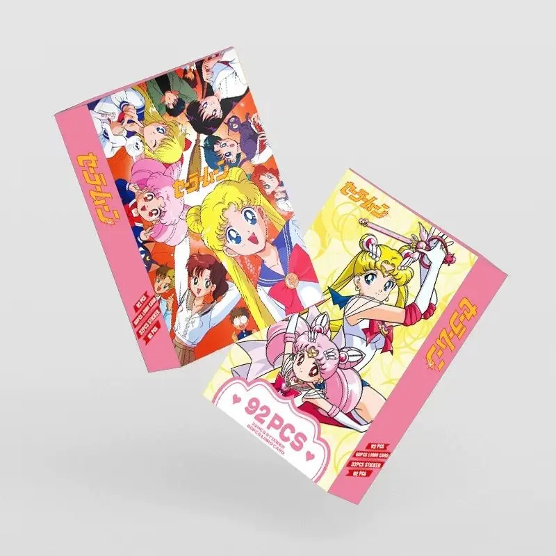 Anime giapponesi Sailor Moon stampa fronte-retro carta da collezione adesivi in cartone giocattolo per bambini piccola carta biglietto merci Stub