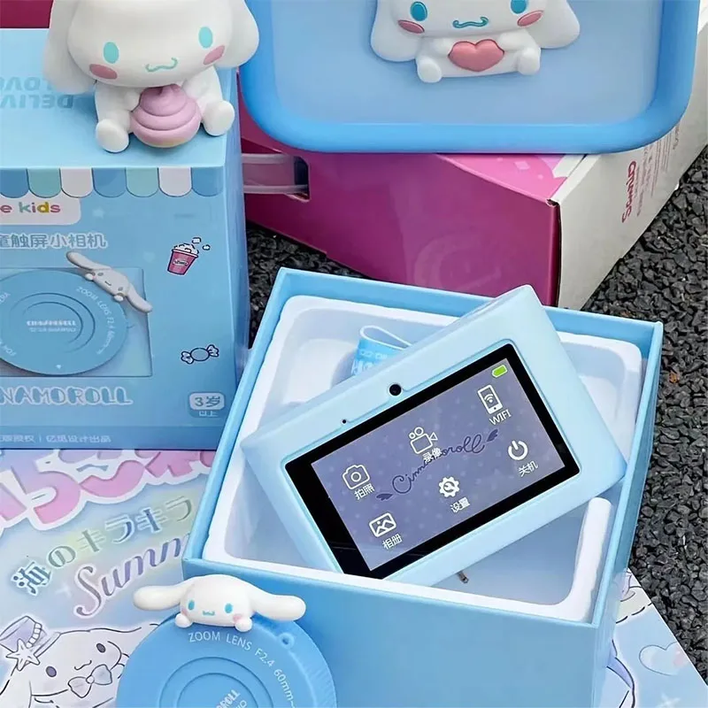 Cartoon Sanrio Hello Kitty Cinnamoroll Camera High-Definition Children's Touchscreen Digital Taking Photos Dslr Girl Gift Toys