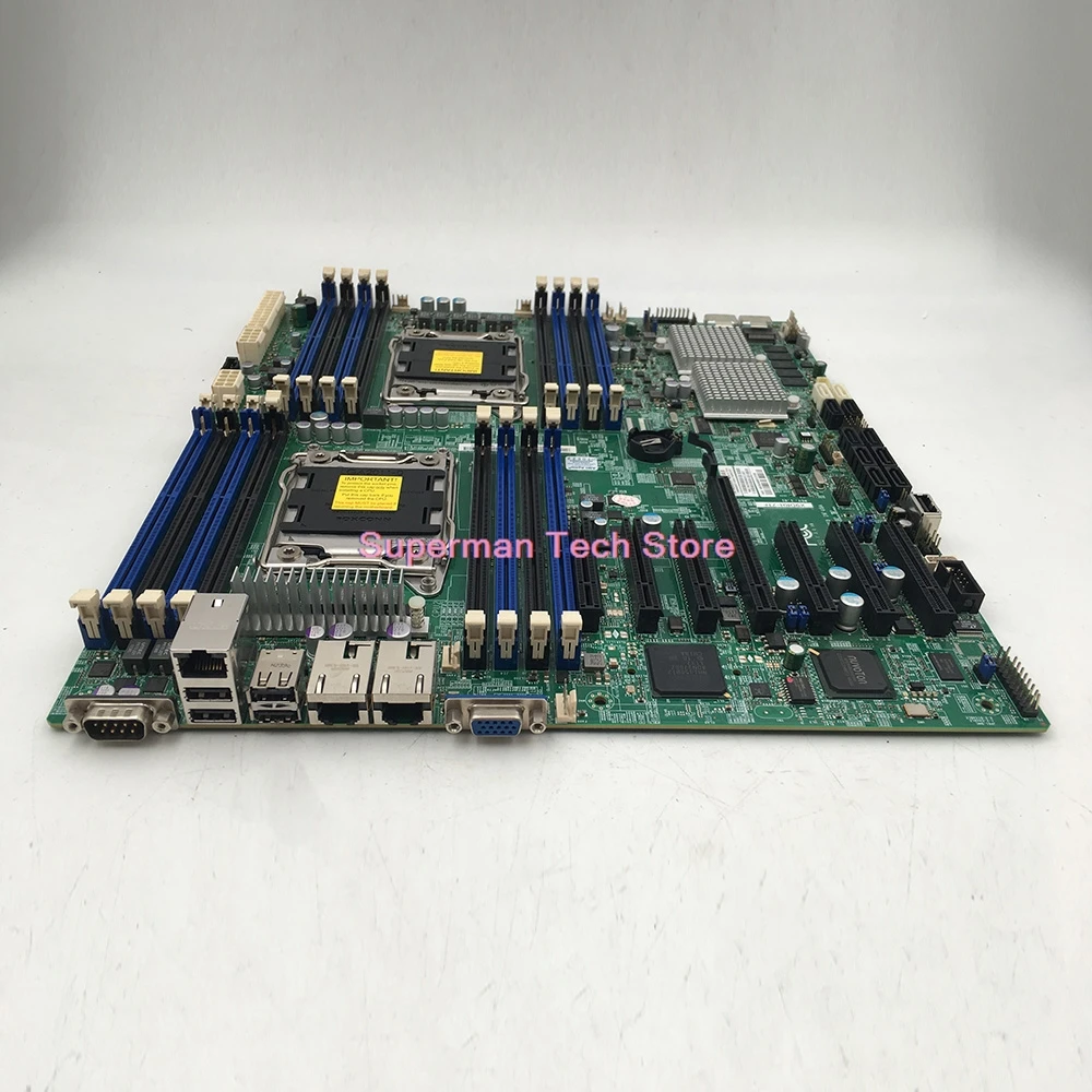 Support E5-2600 V1/V2 Family LGA2011 DDR3  ECC For Supermicro Server Motherboard X9DRH-7TF