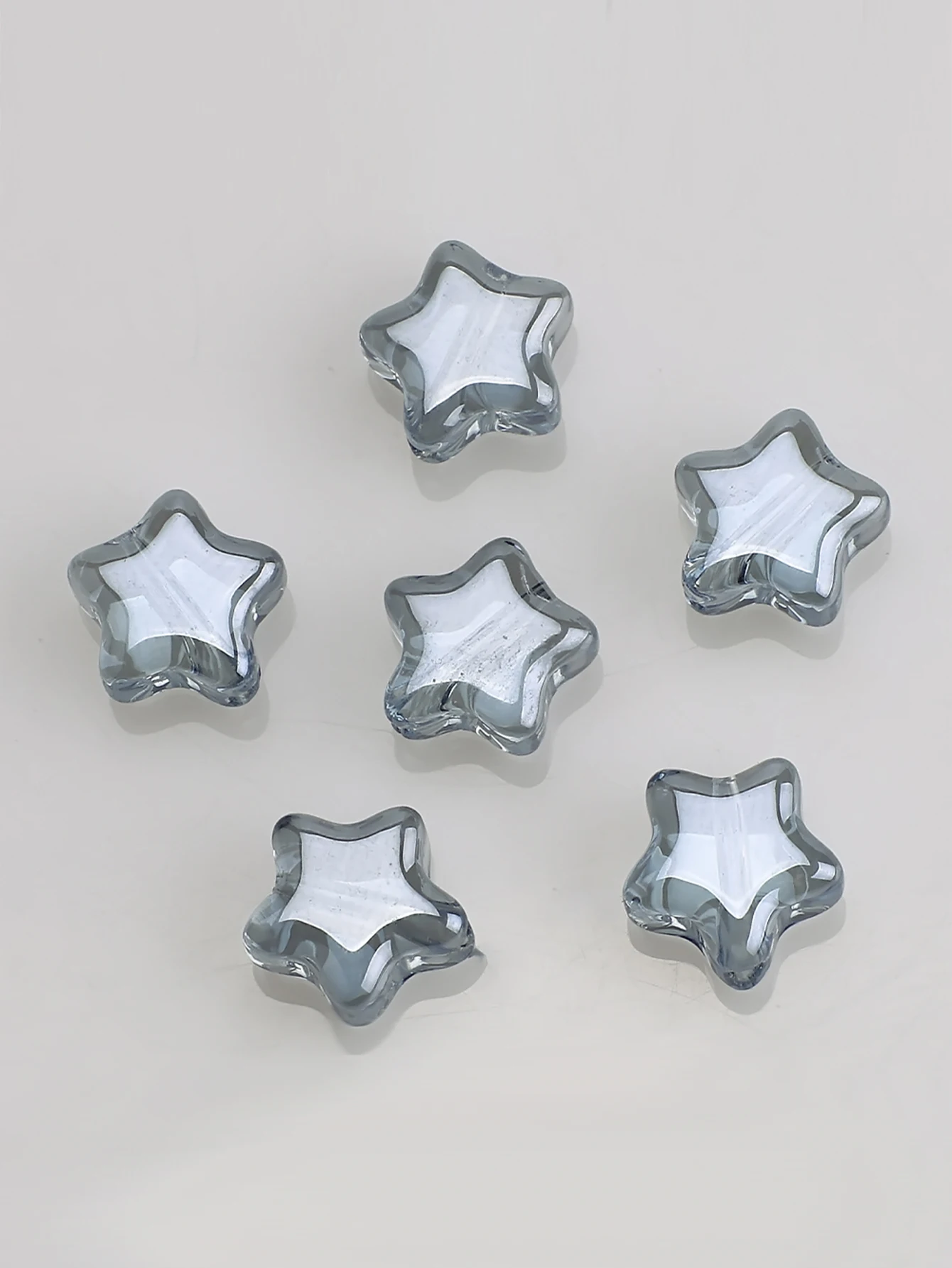 50 stks/partij Crystal Star Pendats 8mm Facet Glas Losse Kralen Handgemaakt Voor Sieraden DIY Maken Accessoires Groothandel In Bulk