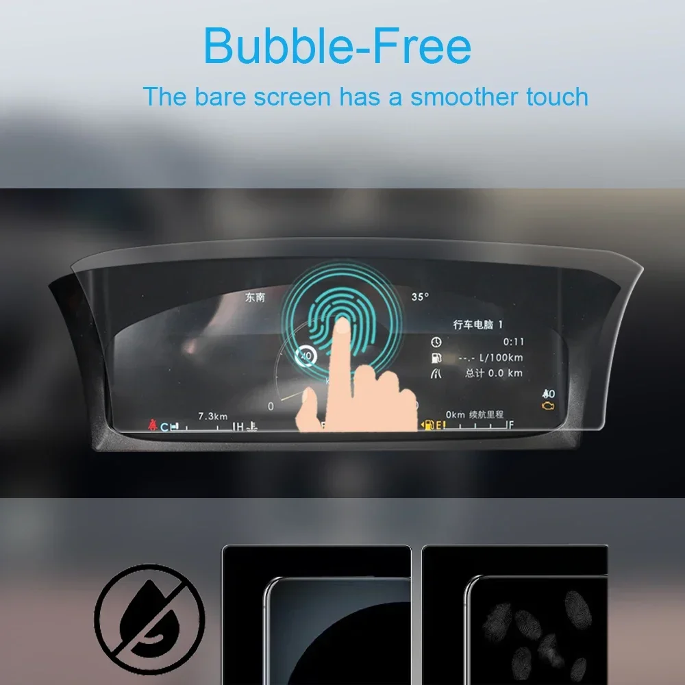 MUQSHI Car Interior Central control screen Anti scratch transparent TPU protective film speedomete For Lincoln Aviator 2023-2026