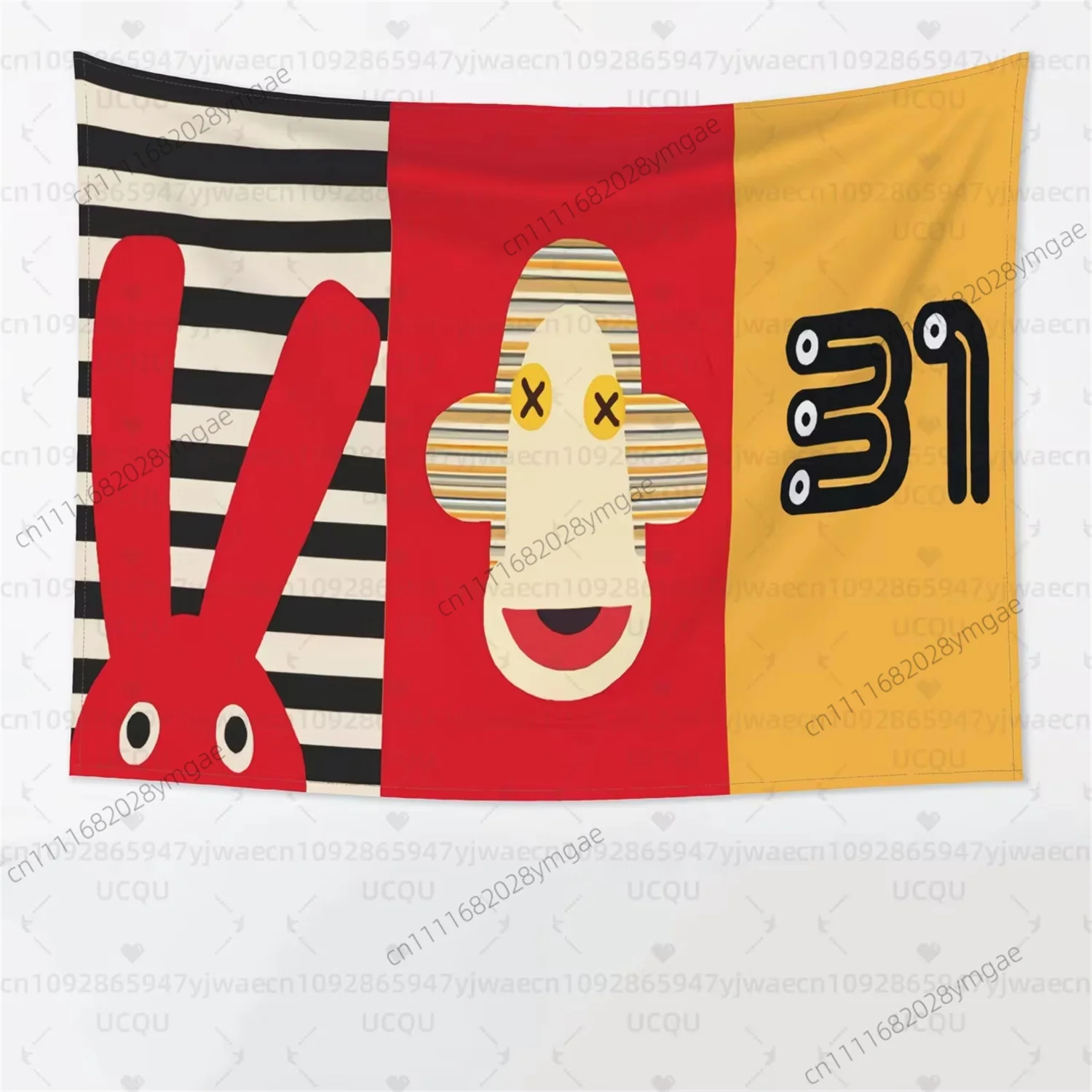 Funny 31 Minutes Tapestry Anime Wall Tapestries Cartoon Flag Aesthetic Bedroom Dorm Background Cloth Banner Wall Art Home Decor