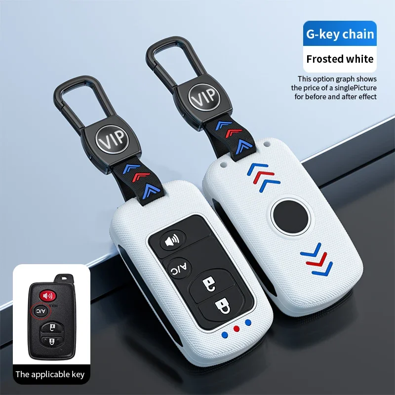 

ABS+silicone Car Key Case for Toyota Aqua RAV4 Land Cruiser Camry Prado Corolla Prius Cover Keyless Remote Fob 2/3/4Buttons 2013