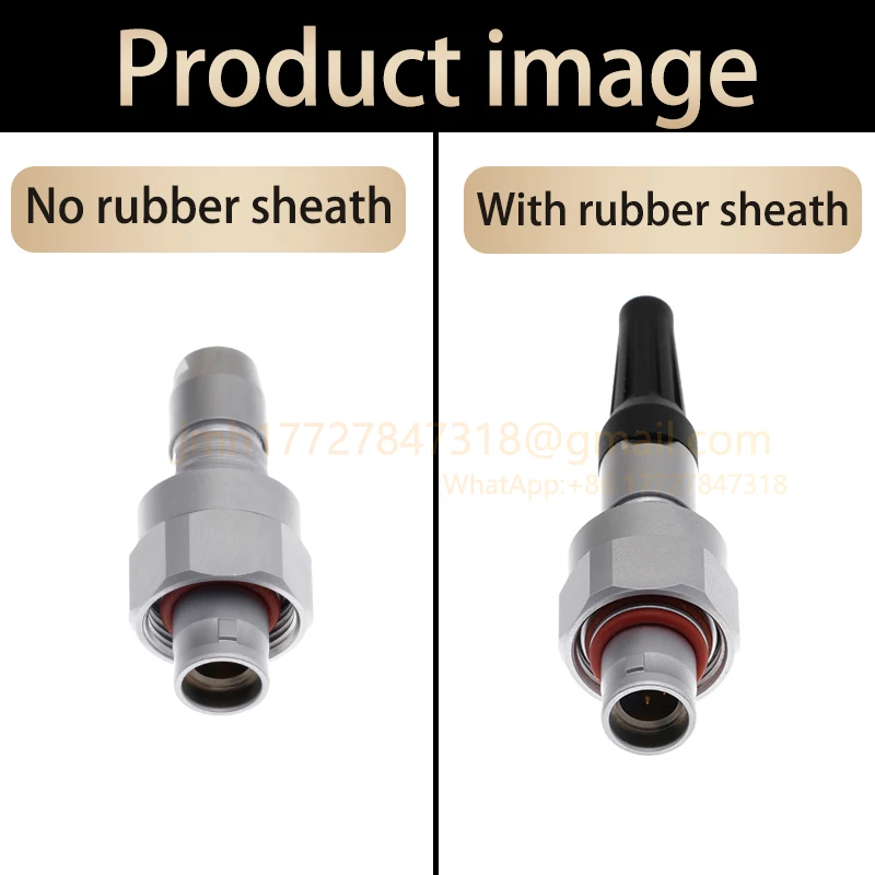 0W underwater connector FVG HVG PVG EVG plug socket, threaded coupling design 2 3 4 5 6 7 9 pin angle IP68 protection level