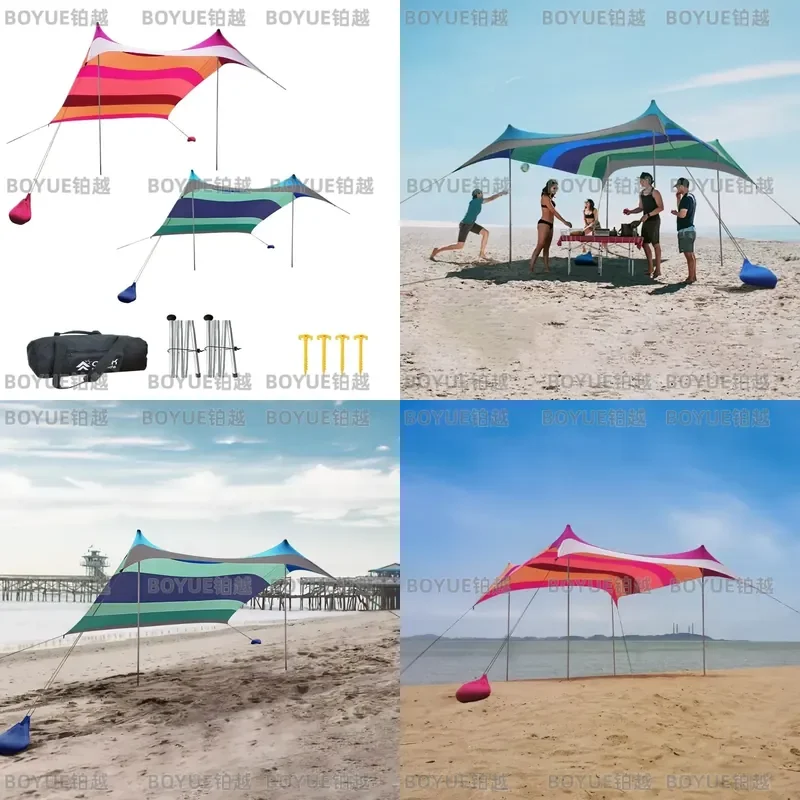 Outdoor Camping Lightweight Waterproof Awning Tent Shelter Sunshade Beach Tents Tarp Hammock Fishing Canopy Nature Hike