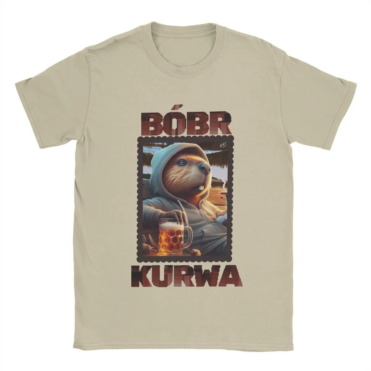 Bobr Bober Kurwa Beaver Boberek camisetas de cerveza y fútbol para hombres camisetas de algodón puro camiseta de manga corta ropa de fiesta