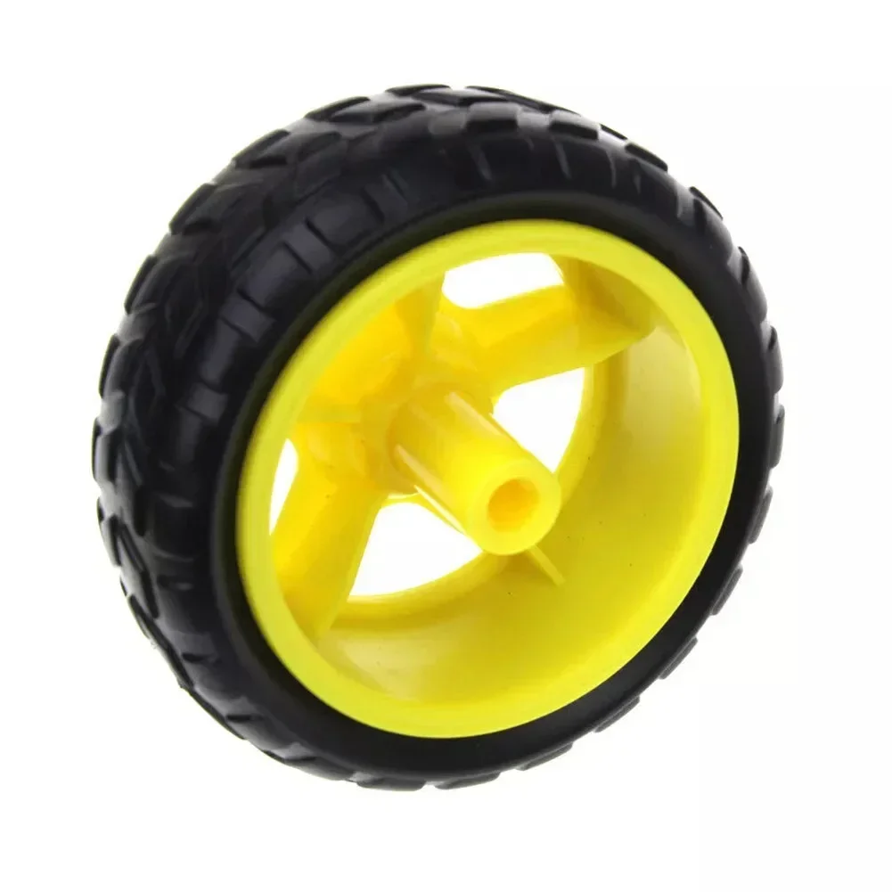 Smart Robot Car Plastic Tire Tyre Wheel w DC 6V Gear Motor Set for Arduino Longer Wheel and Motors Service Life