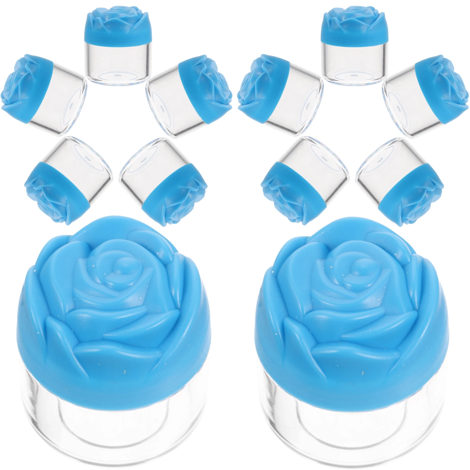 

12pcs Plastic Storage Jar Travel Face Containers Seal Lid Empty Refillable Skincare Dispenser For Eye Cream Body Butter