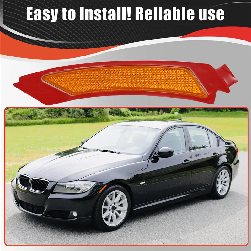

Side Bumper Reflector Assembly 63147205397 63147205398 Fits For BMW 328I 3 Series E90 E91 2009-2011