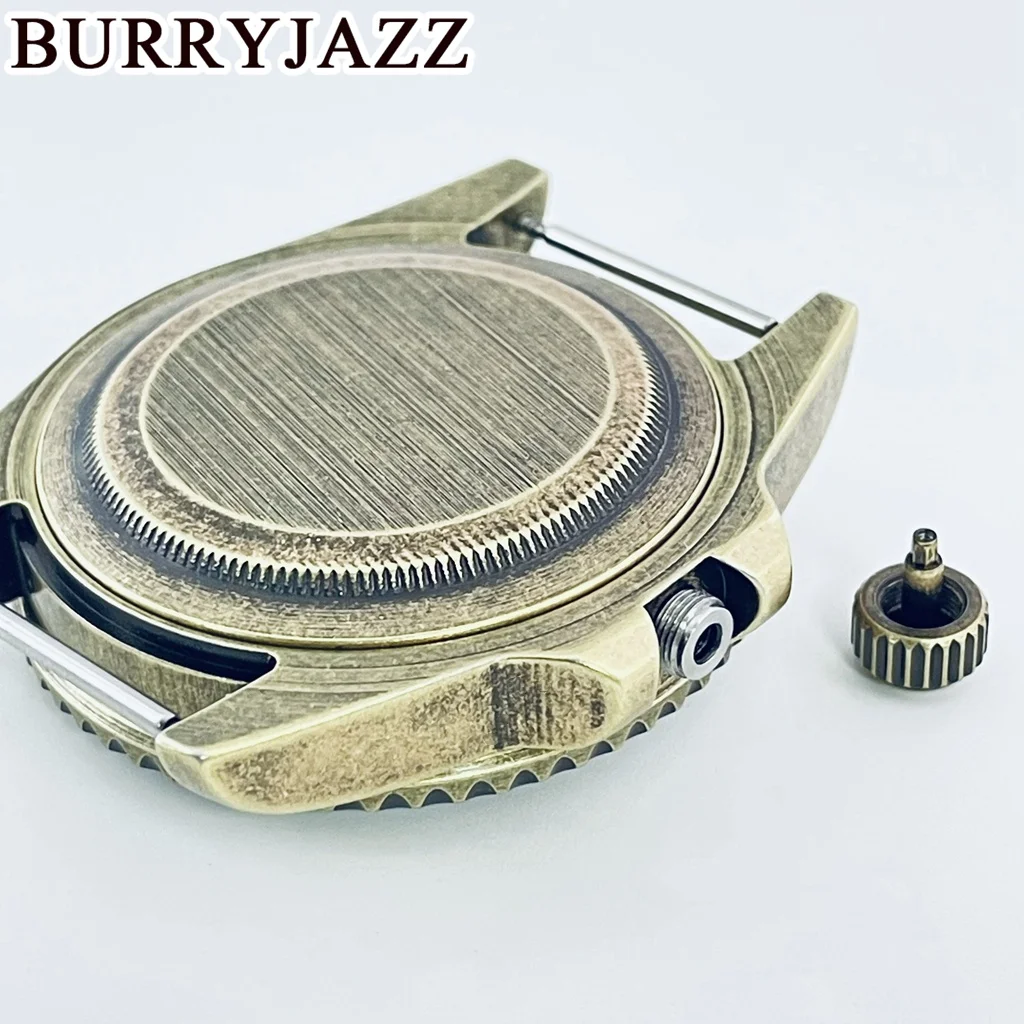 BURRYJAZZ-subcaja de reloj, cristal de zafiro, bisel de cerámica, 40mm, NH35, NH36, NH34, NH38, NH70, NH72, ETA2824, PT5000