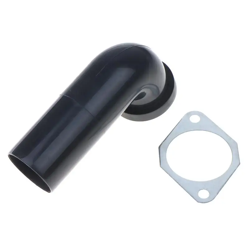 (Garbage Disposal Elbow Replacement Kit Black Plastic Drain Outlet Flange Gasket For Insinkerator King Sink Parts)