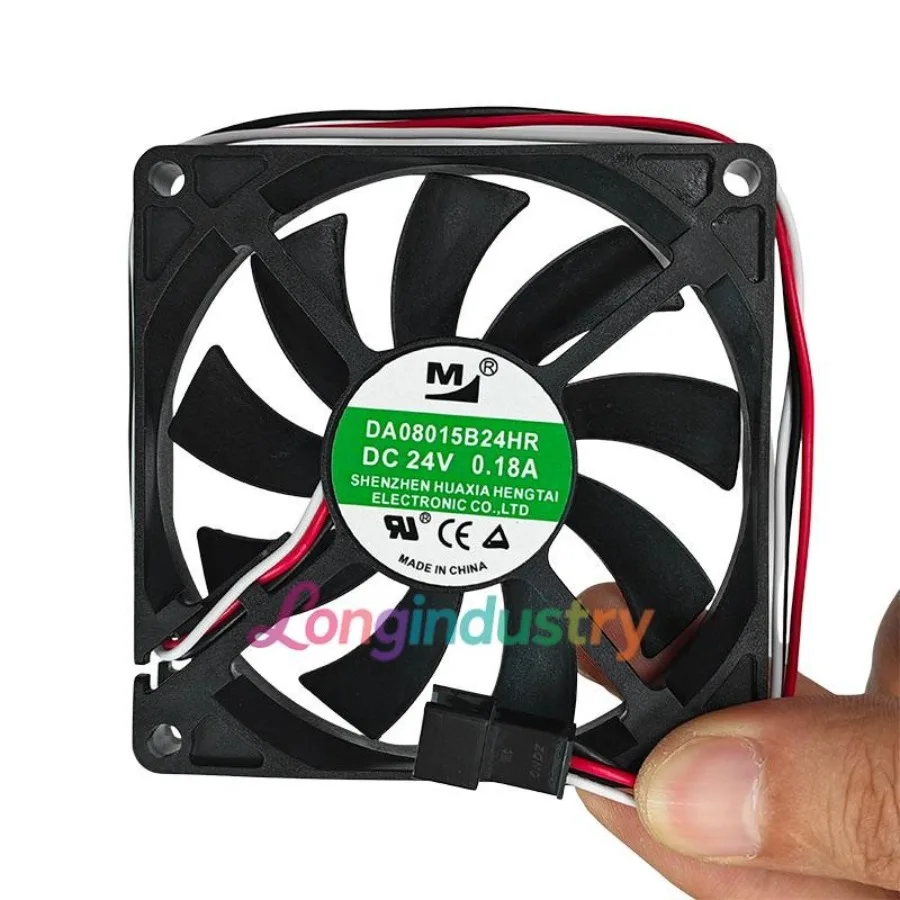 1 Pc. New DA08015B24HR Inverter Cooling Fan 8015 DC24V 0.18A 8CM 3PinE2
