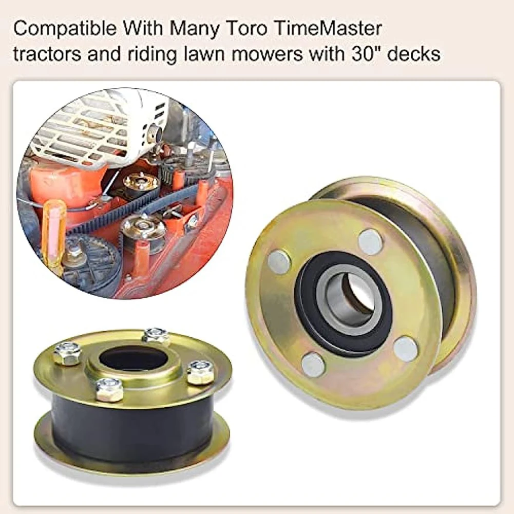 

For TimeMaster & TurfMaster Compatible 131 4509 125 2532 Mower Idler Pulley & 120 3335 Belt Kit for 30\\ Lawn Mowers