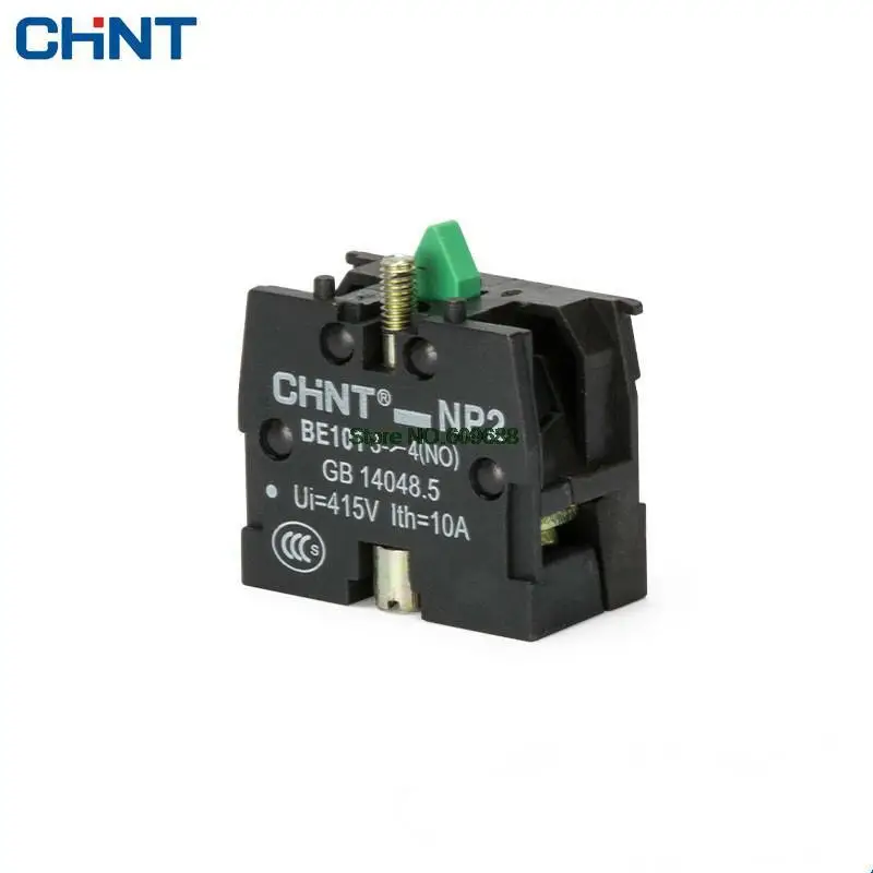 10Pcs Chint Chnt Drukknop Behuizing NP2 Button Contact Groep NP2-BE101 1 Normaal Open Contact 10A NP2-BE102