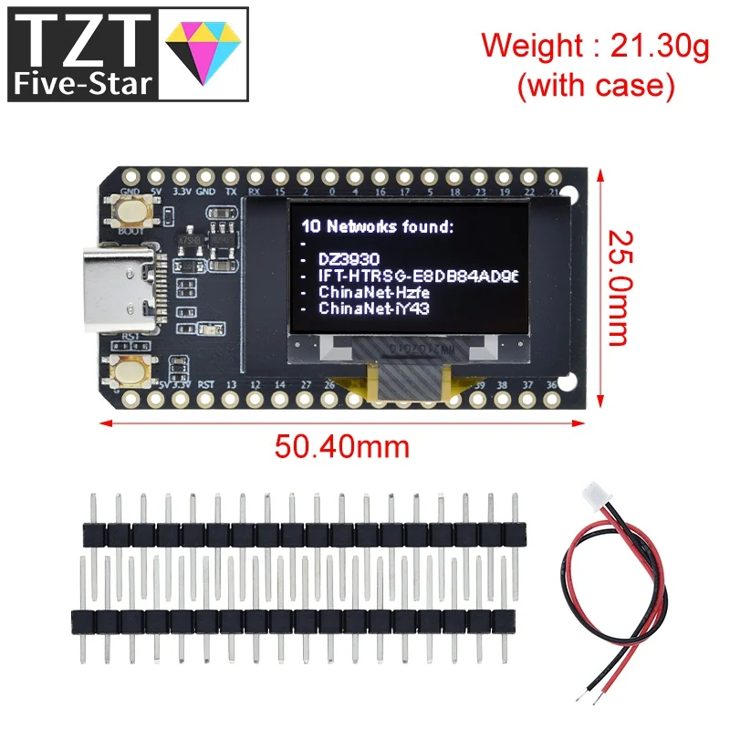 Imagem -02 - Placa de Desenvolvimento sem Fio Esp32 Oled V3.0 Módulo Bluetooth Wi-fi Ssd1306 096 Polegada Display Byte 4m 32 Bit Arduino