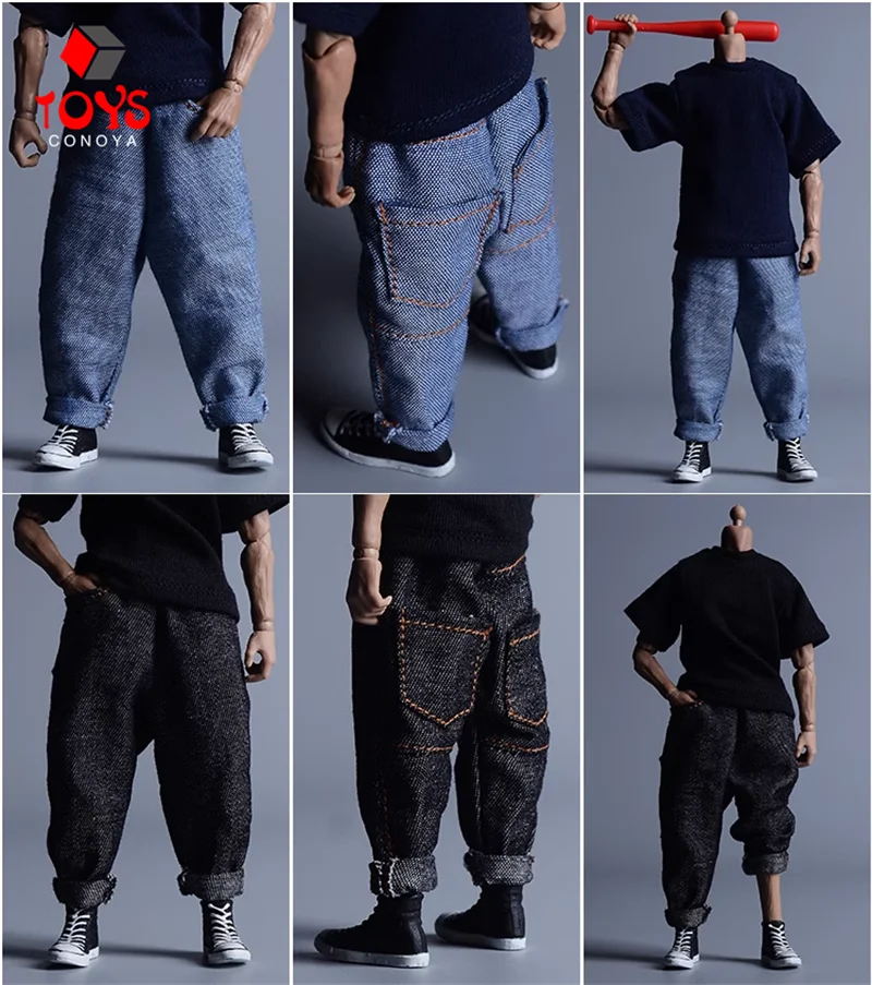 AStory 1/12 Schaal Harlan Denim Kleding Jas Broek Kleding Model Fit 6 "Man Solider Action Figure Body Doll