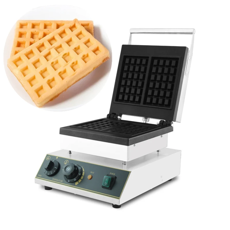 ماكينة صنع الوافل الكهربائية التجارية غير اللاصقة ، ماكينة صنع الوافل المستطيلة ، ماكينة صنع الوافل ، 2-