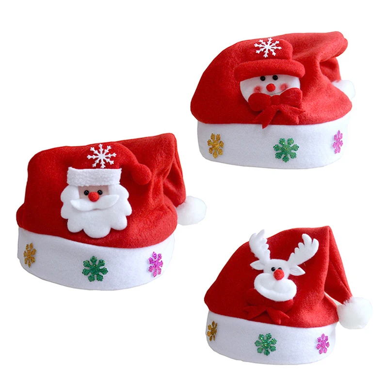 Cheerful Santa Claus Hat Unique Christmas Accessory Holiday Decoration Best-selling Comfortable Christmas Hat Adorable Colorful