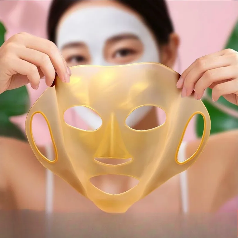 3D силиконовая маска для лица, женская уход за кожей, увлажняющая, лифтинг, укрепляющая, против морщин, многоразовая гелевая листовая маска, инструмент для ухода за кожей лица