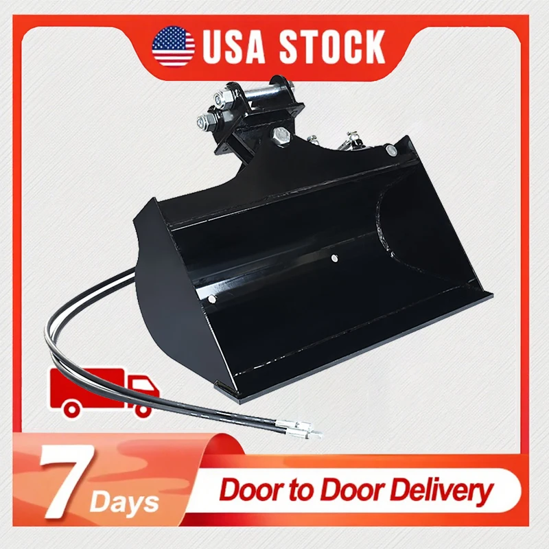 

1-3 Ton Mini Excavator Hydraulic Tilt Bucket Attachments 600mm Suitable For Gardening Works Ditch Dredging Urban Agriculture
