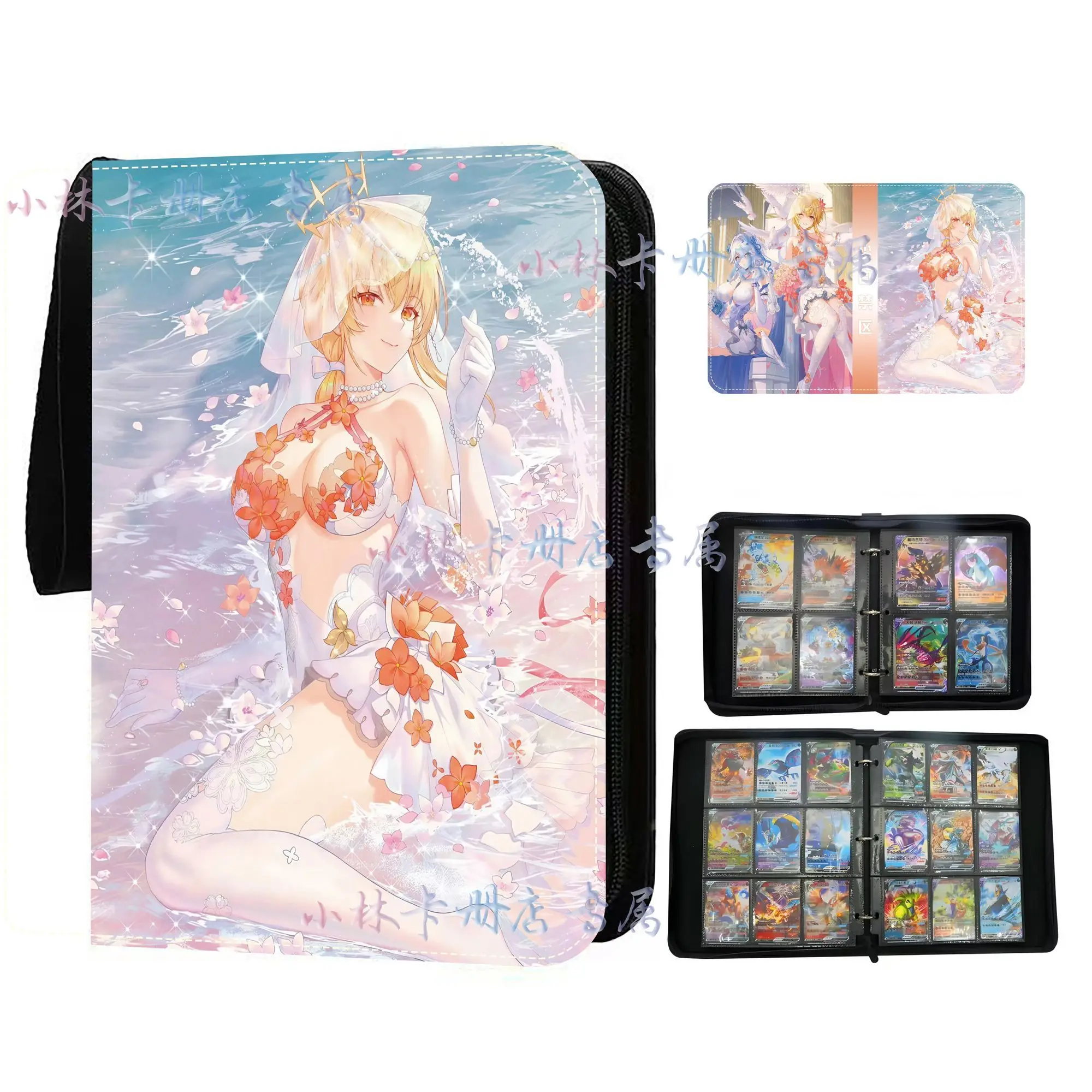 Card Anime Photo Album Collect Album Loose Leaf PU Zipper Game King Fans Card Pack Toys Figure Card Storage Bag Holiday Gifts