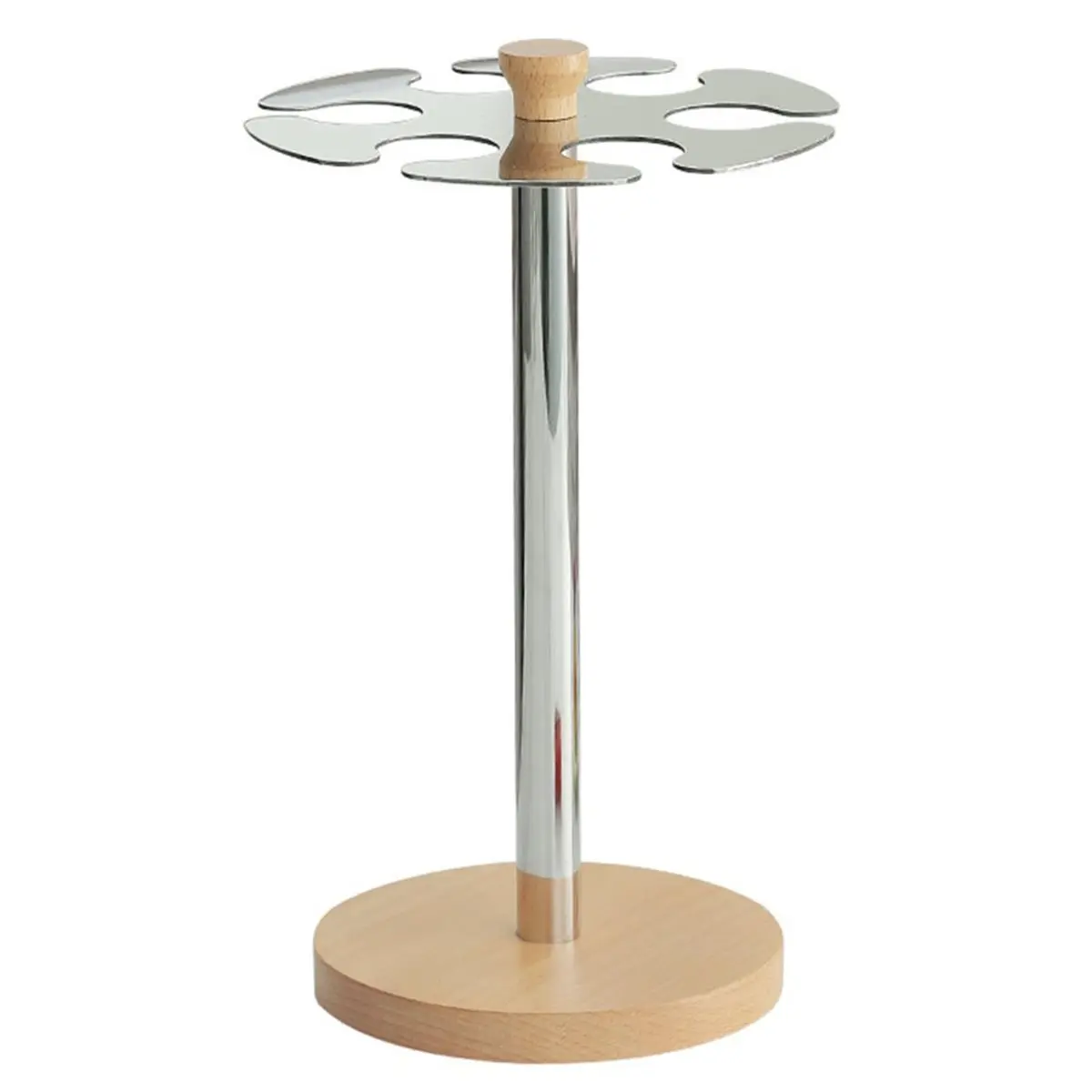 Multi Purpose Rotating Wine Glass Holder and Shelf Luxurious High-End Hanging Stand for Storing and Draining Stemmed Glasses