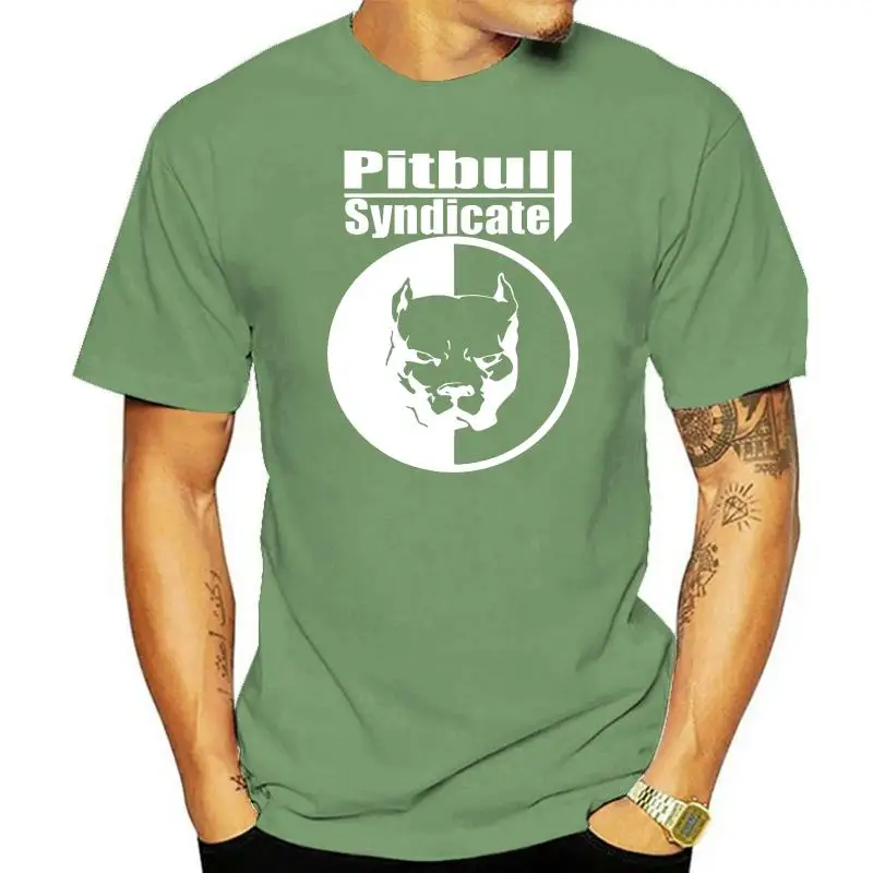 SMOTRA.RU PITBULL SYNDICATE BLACK MENS Fashion T-Shirts Summer Straight 100% Cotton Interesting Pictures