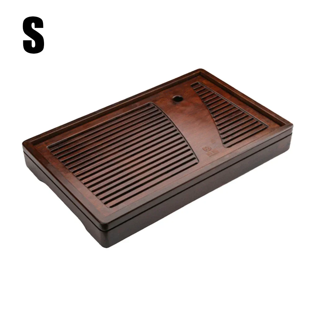 Solid Wood Tea Board Bamboo Tea Tray With Water Torage Drainage Tank Puer Tea Table Saucer Drawer Tray For Ceremony Teaware Tool image 3