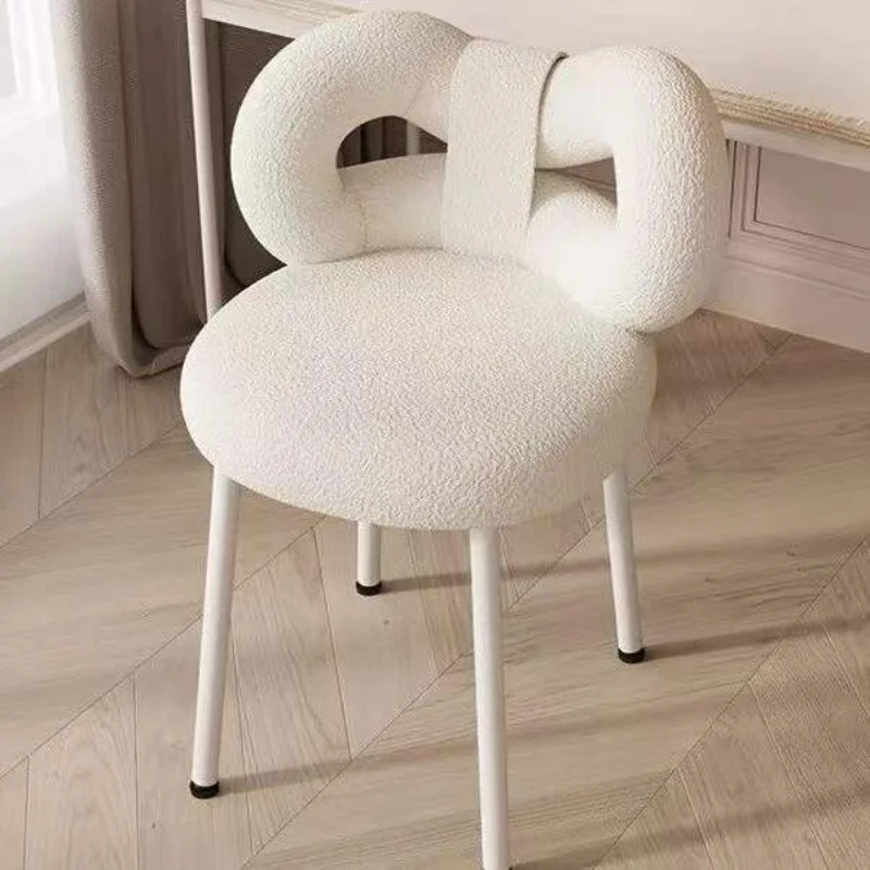 

Bedroom Light Luxury Dining Chair Manicure Chairs Makeup Chair INS Dressing Chairs Furniture Vanity Stool Sillas Nordicas Silla